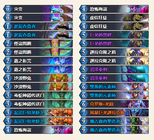 《炉石传说》外域的灰烬进化萨卡组推荐