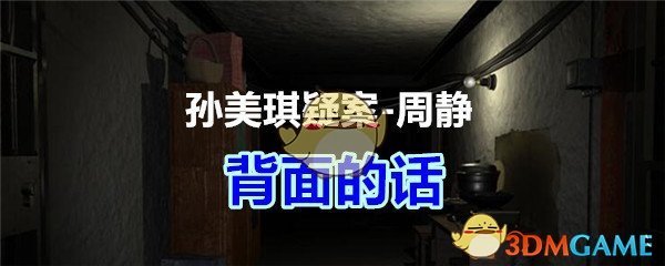 《孙美琪疑案-周静》三级线索——背面的话