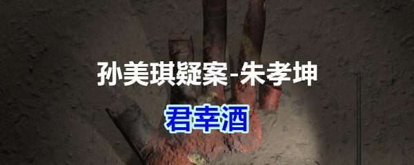 《孙美琪疑案-朱孝坤》五级线索——君幸酒