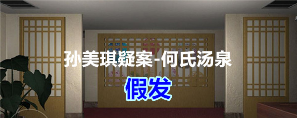 《孙美琪疑案-何氏汤泉》五级线索——假发