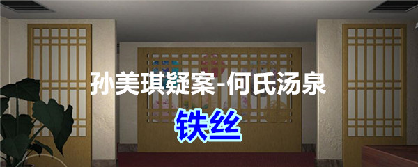 《孙美琪疑案-何氏汤泉》五级线索——铁丝