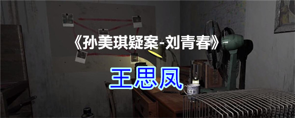 《孙美琪疑案-刘青春》四级线索——王思凤