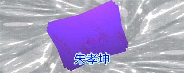 《孙美琪疑案-王思凤》五级线索——朱孝坤