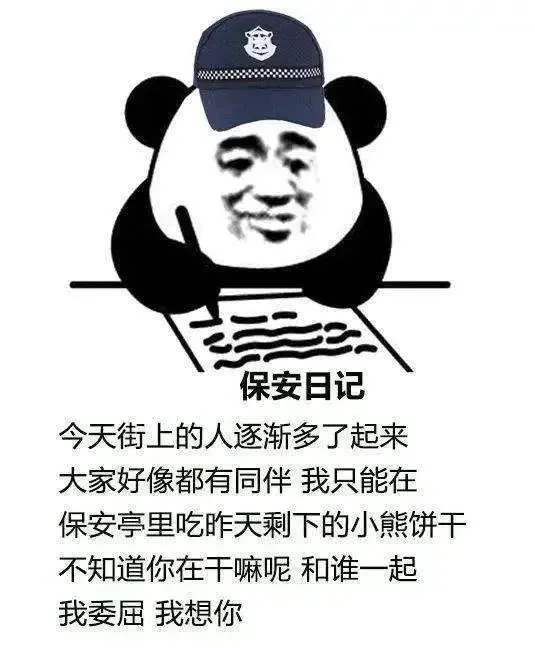 保安日记表情包分享
