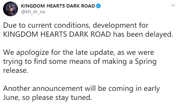 《王国之心：黑暗之路》确认延期 6月将有新公告