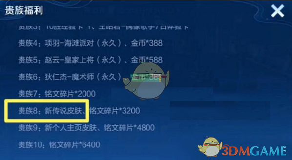 《王者荣耀》V8新传说皮肤介绍