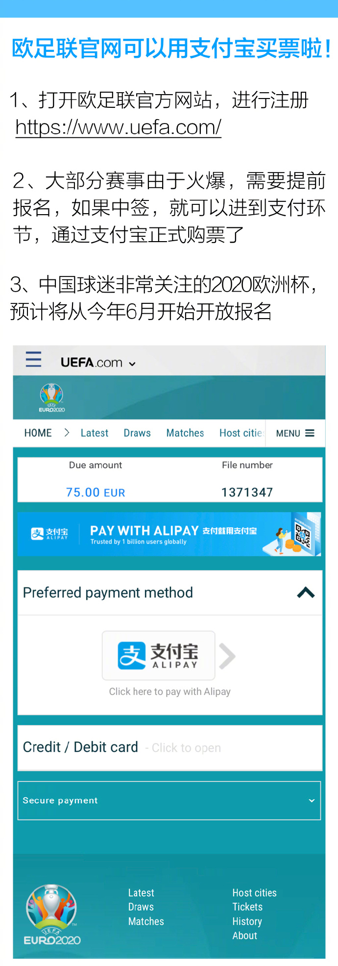 《支付宝》欧洲杯可以用支付宝介绍