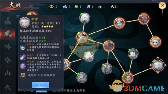 《长安幻世绘》天赋有什么用