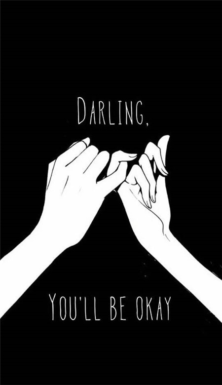 抖音黑白简约丧系壁纸分享介绍