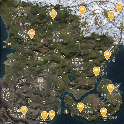 《和平精英》山谷地图固定刷车点一览